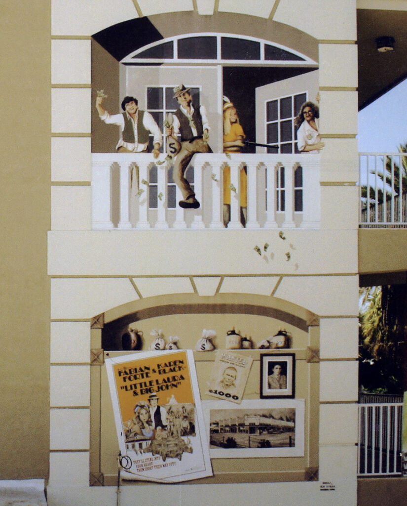 A photo of one section of several murals I painted in Stuart, FL