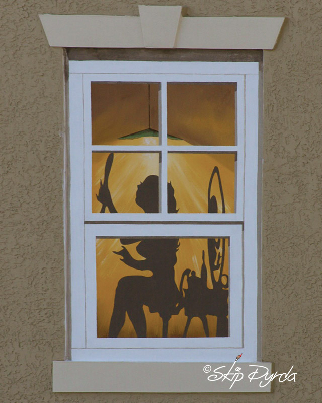 A photo of one section of several murals I painted in Stuart, FL