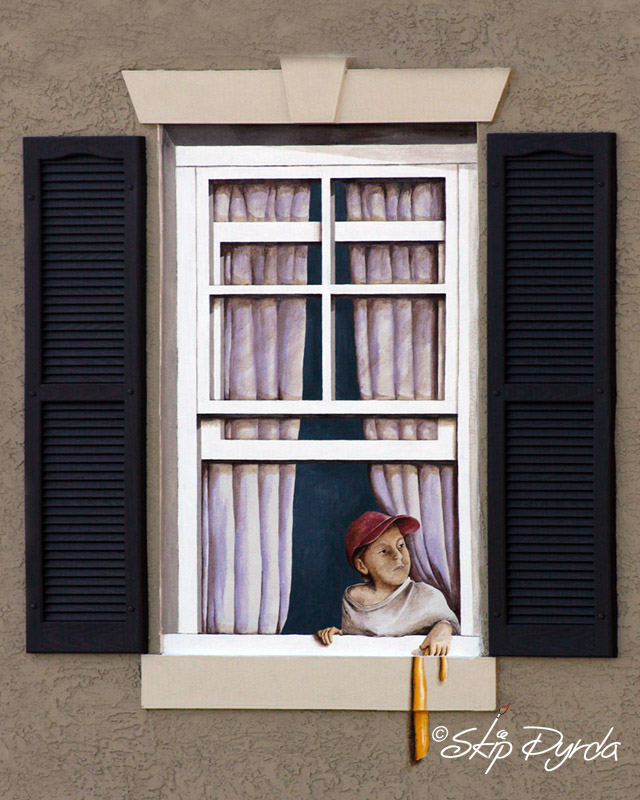 A photo of one section of several murals I painted in Stuart, FL