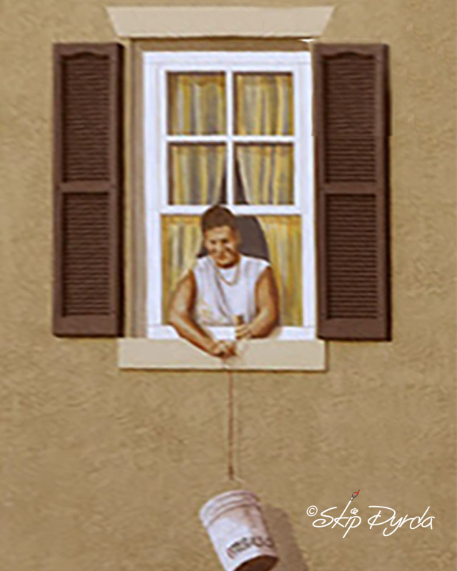 A photo of one section of several murals I painted in Stuart, FL