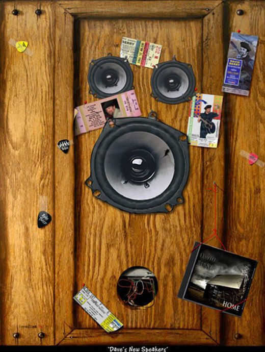 Detail of a poster designed by Skip Dyrda