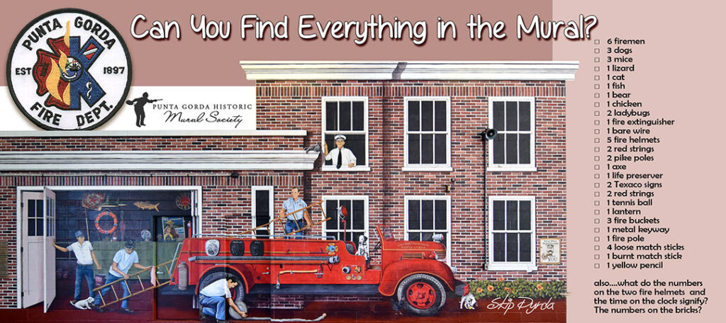 This is the front side of a 4 x 11 inch rack card I designed and had printed for the firehouse to hand out to visitors.