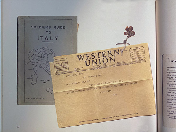 A page from the book, My Story, designed by Skip Dyrda