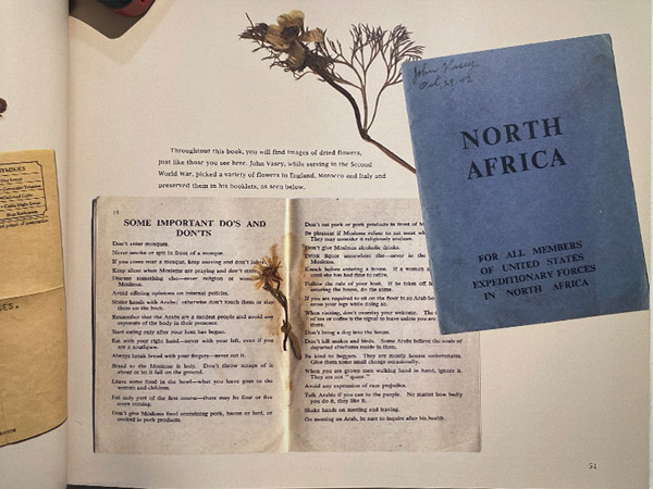 A page from the book, My Story, designed by Skip Dyrda