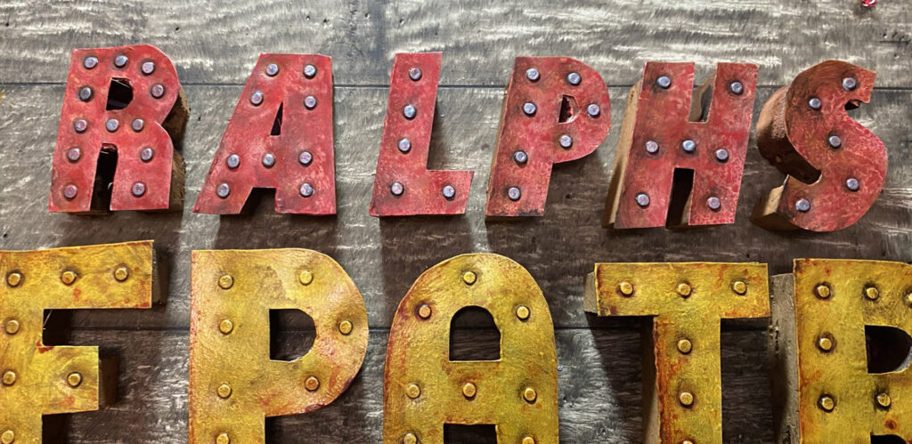 A photo of a custom three dimensional sign I made for someone's repair business