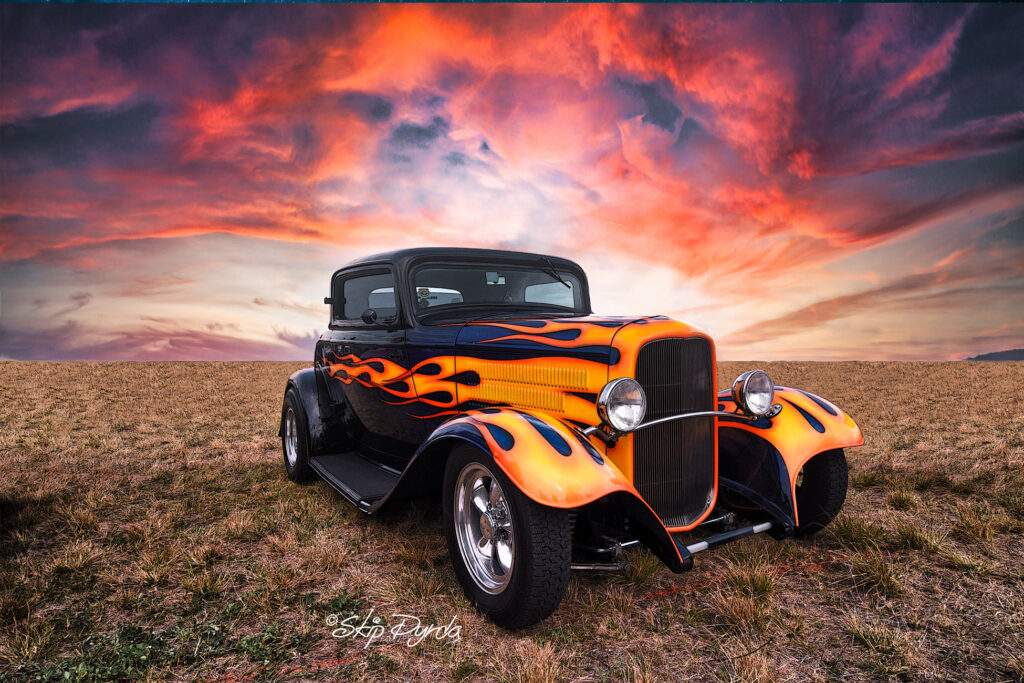 A photo of aa vintage car, a hot rod, taken by Skip Dyrda in Sarasota, FL