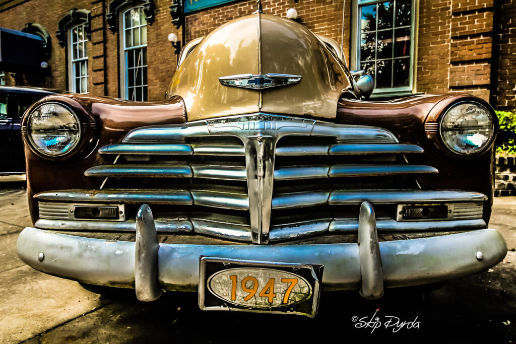A photo of aa vintage car, taken in Savannah, GA, by Skip Dyrda